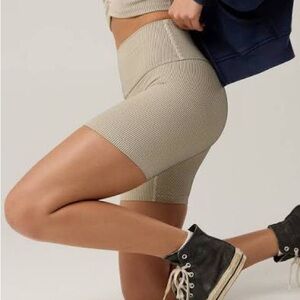 Aerie Offline Stripe Rib Bike Shorts